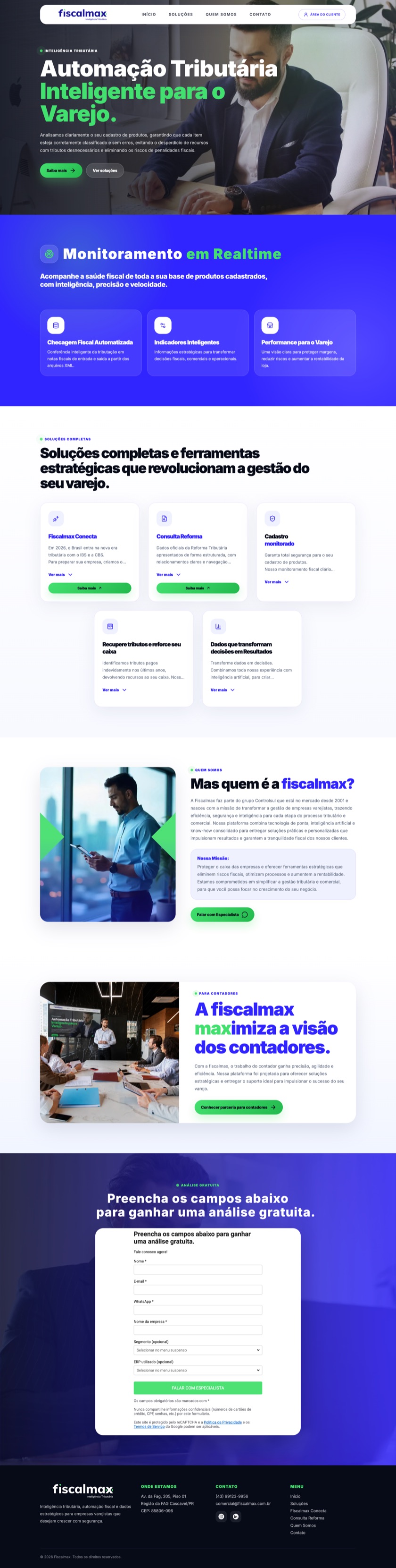 Site Fiscalmax — automação tributária